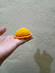 Crochet Luffys Strawhat Keychain / One Piece