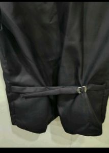 Black purple waist coat.