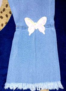Baby Girls Butterfly Denim Jeans