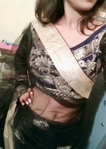 Preety Black Saree