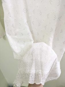 White Lace Kurti And Pants Set