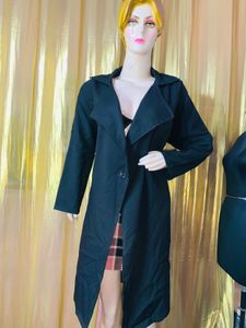 Chic Black Trench Coat