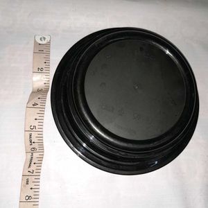 Black Plastic Food Containers - Set of 5