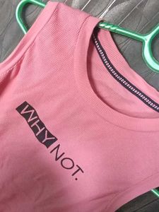 Pink &#39;Why Not&#39; Tee