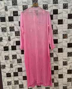 Chikankari resham Silk kurti