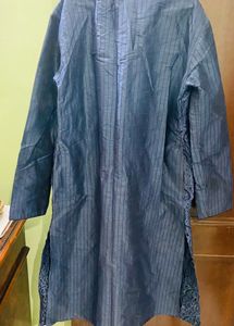 Silk Sherwani Style Kurta Set