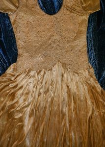 Beautiful Tan Colour Wedding Gown