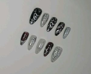 Gothic Handmade Y2K Fake nails