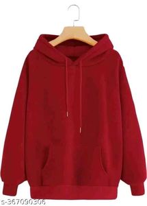 Maroon Hoodie with Fleece