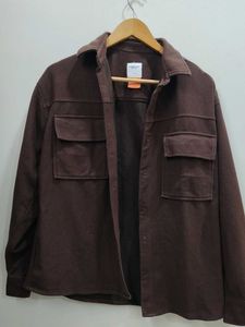 Brown Corduroy Overshirt Jacket
