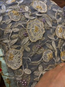 Grey Net Heavy Fabric