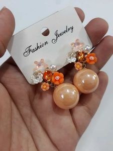 Floral Pearly Earrings- BRAND NEW