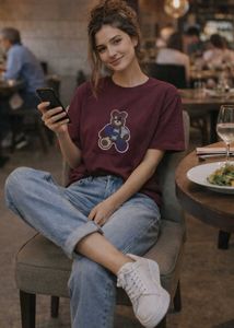 Cute Bear Graphic Tee🌸
