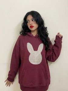 Vintage Rabbit Graphic Hoodie