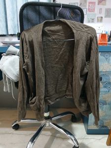 Brown Zara Knit Cardigan