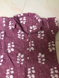 Pink Shirt Kurti