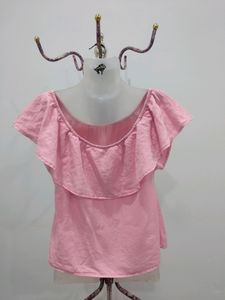 Pimkie Pink Ruffle Top