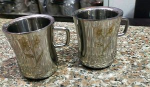 🆕 6 Tea Cups Double Layer