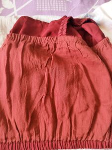 Lilpicks Maroon Coord Set 7-8 Years
