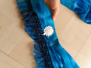 Pre Draped Saree For Kids 💙