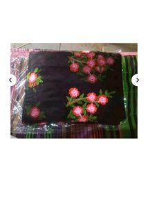 Black Net Saree