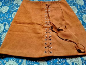 Choco brown short Skirt