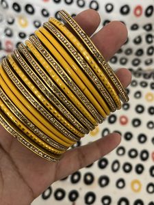 Unused Yellow Lac Bangles