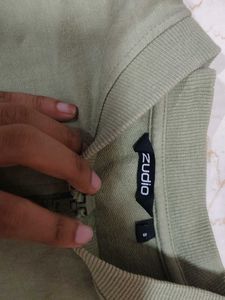 Green Zip-Up Jacket