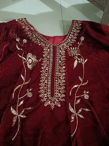 Velvet Heavy Kurta Pant Set