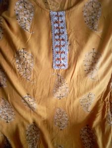 Mustard Kurti For Sale Pure Cotton