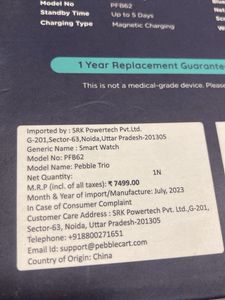 Pebble Trio Smartwatch ORIGINAL BRAND NEW