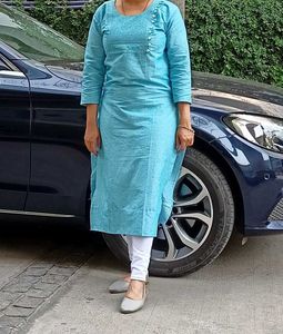 Sky-blue Girlish Kurti