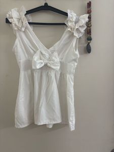 White Bow Top