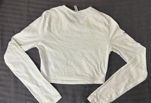 White H&amp;M Basic Tee