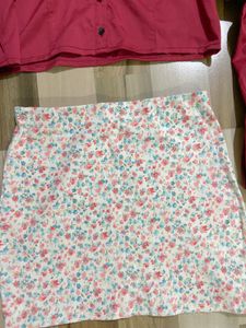 Floral Mini Skirt &amp; Top Set
