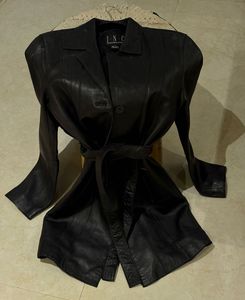 Vintage Genuine Leather Trench Coat