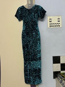 double shade Sparkling Sequin Bodycon Dress