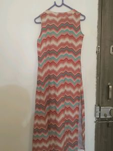Boat Neck Sleeveless Kurti