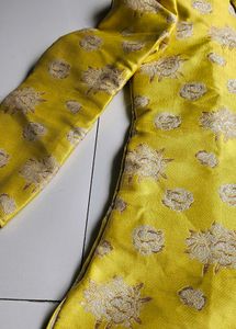 Yellow Floral Sherwani