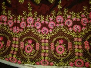 New Maroon Embroidery Lehnga