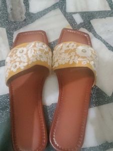 Elegant Beaded Slide Sandals