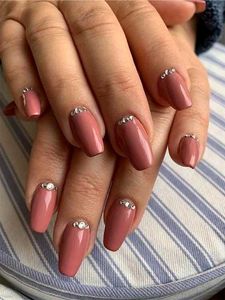 Stone Press On Nails 🤎