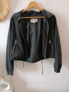 Pull &amp; Bear Stylish Black Zipper Jacket