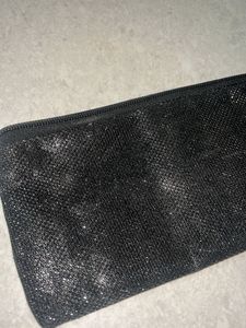Sparkly Black Pouch