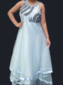 Elegant Blue Formal Dress