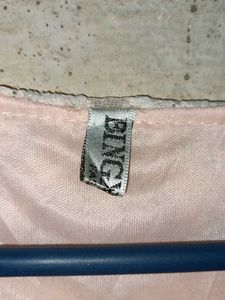 Partywear Lace Top Layered Blouson Pink