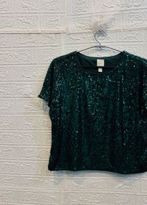 🇬🇧 H&amp;M imported Sparkling Sequin Top