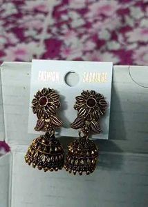 Gold Jhumka Earrings Set 6🫶🫠