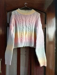URBANIC Rainbow Knit Sweater