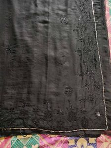 Elegant Black &amp; Yellow Saree